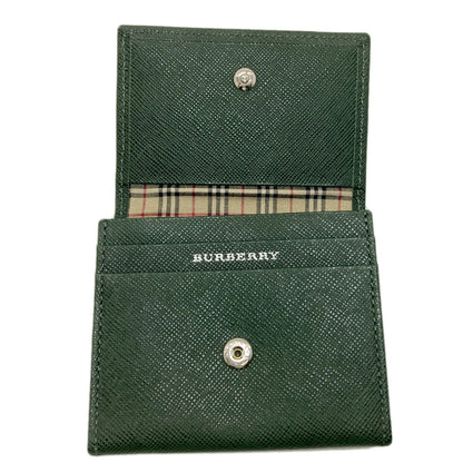 BURBERRY logo coin purse Leather Ladies [Used]