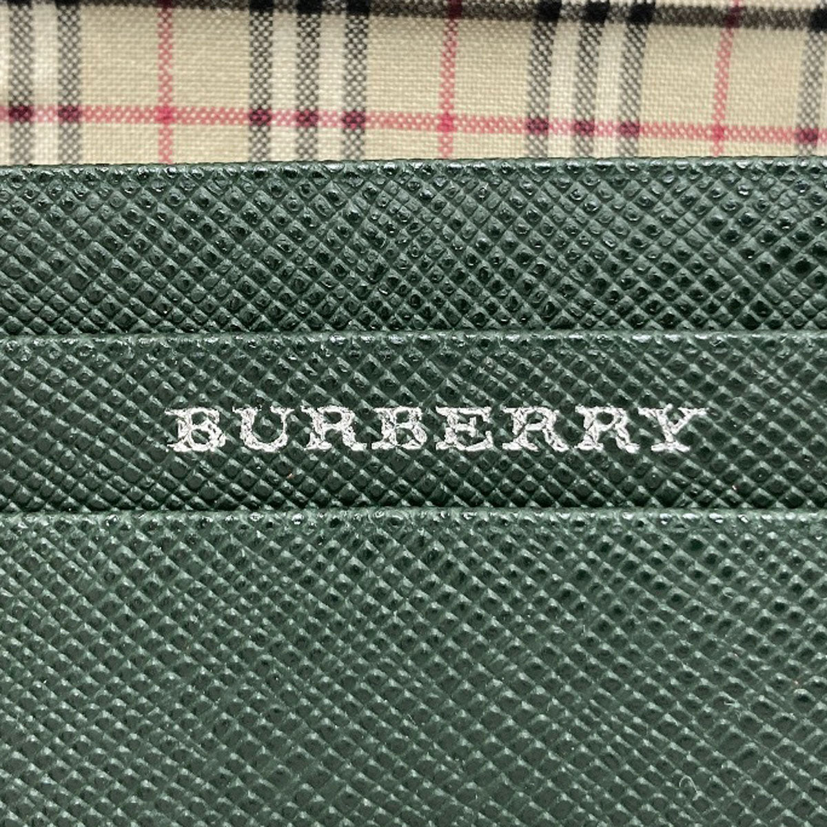 BURBERRY logo coin purse Leather Ladies [Used]