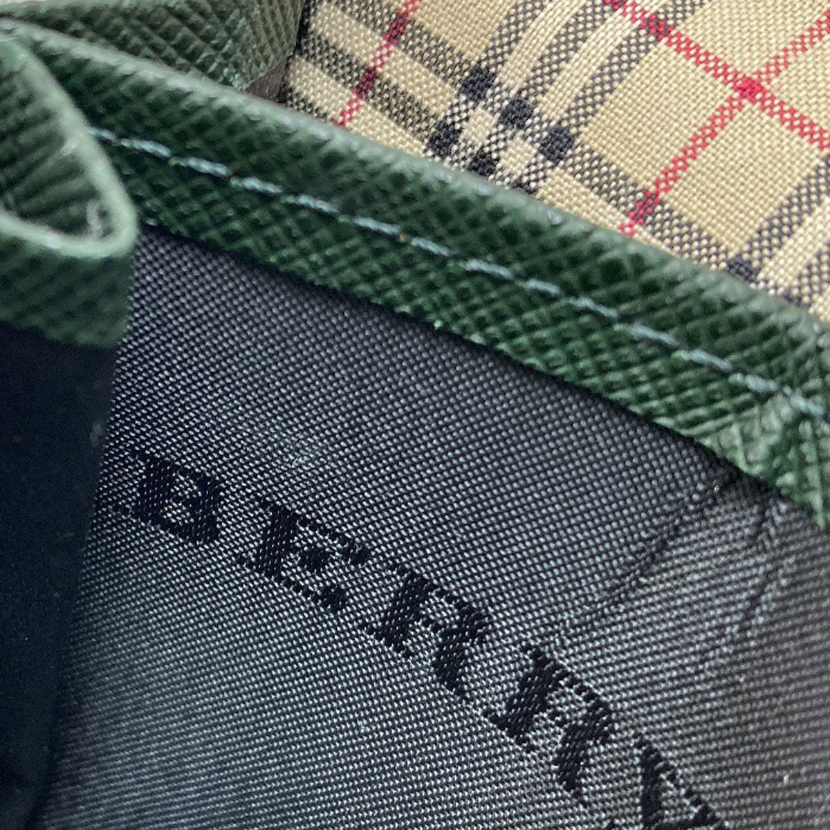 BURBERRY logo coin purse Leather Ladies [Used]