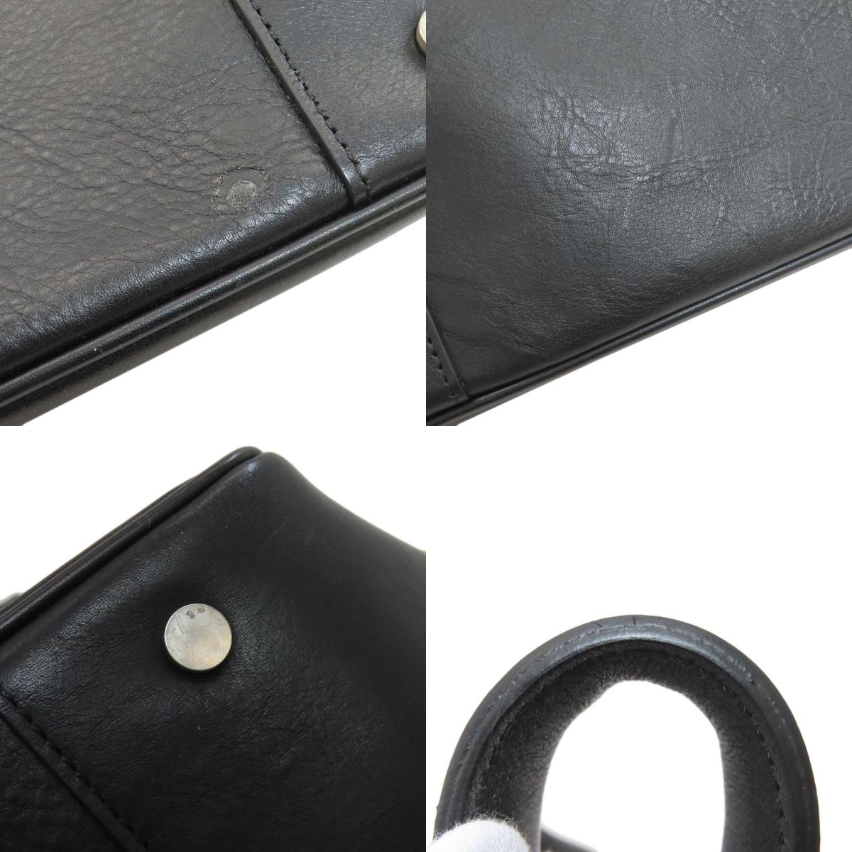 BURBERRY Checkpattern Tote Bag Leather Ladies [Used]