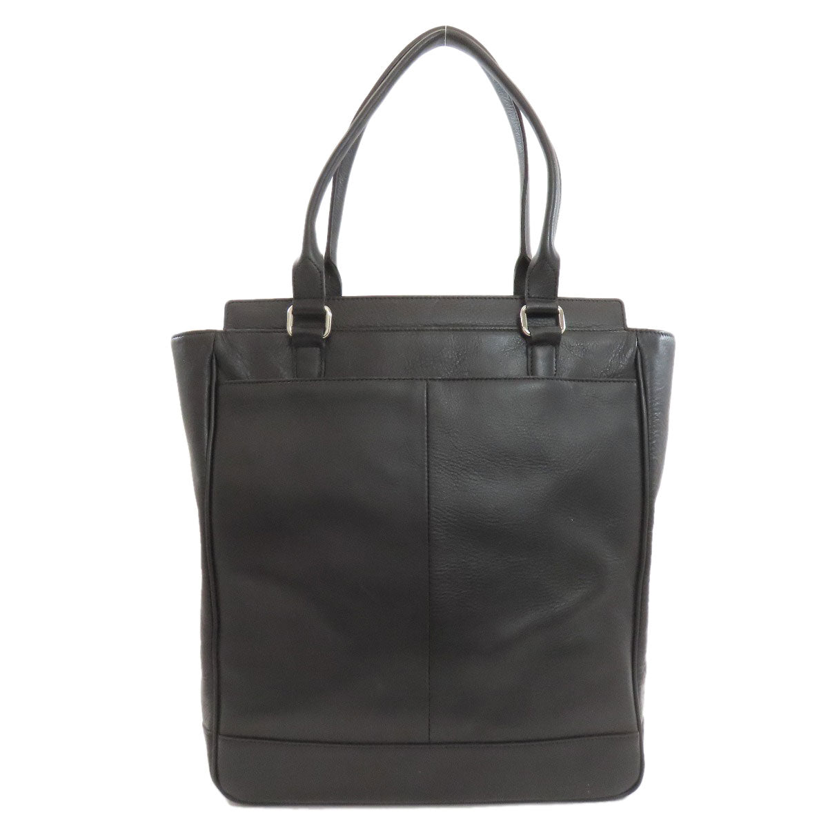 BURBERRY Checkpattern Tote Bag Leather Ladies [Used]