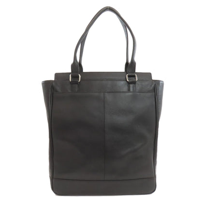 BURBERRY Checkpattern Tote Bag Leather Ladies [Used]