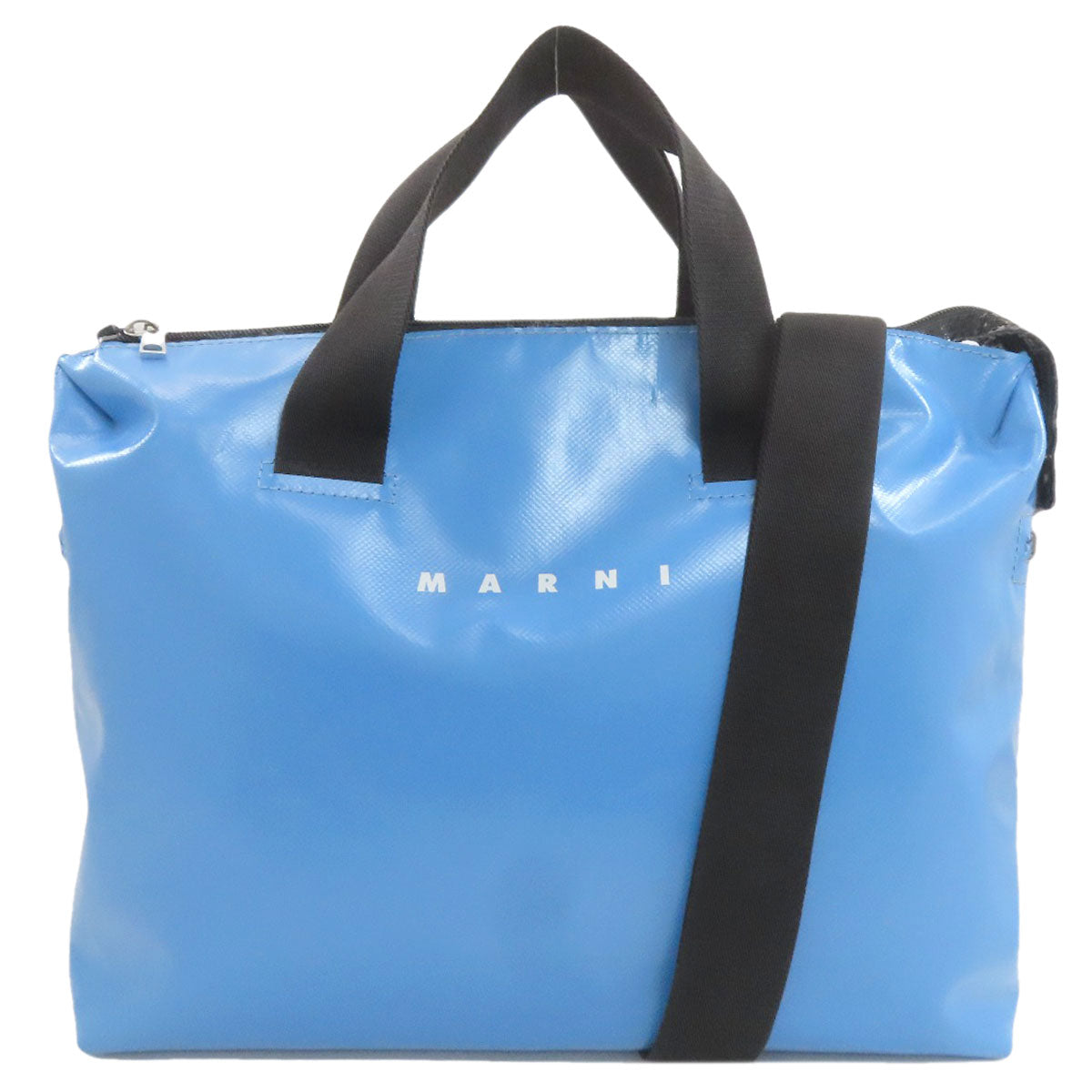 MARNI Logo 2WAY Tote Bag PVC Ladies [Used]