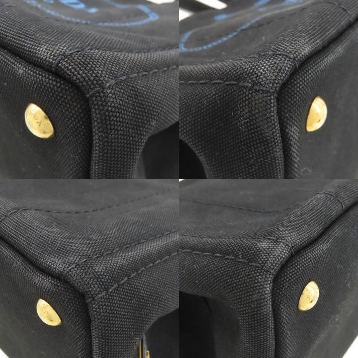 PRADA Canapa mini 2 WAY Handbag Canvas Ladies [Used]