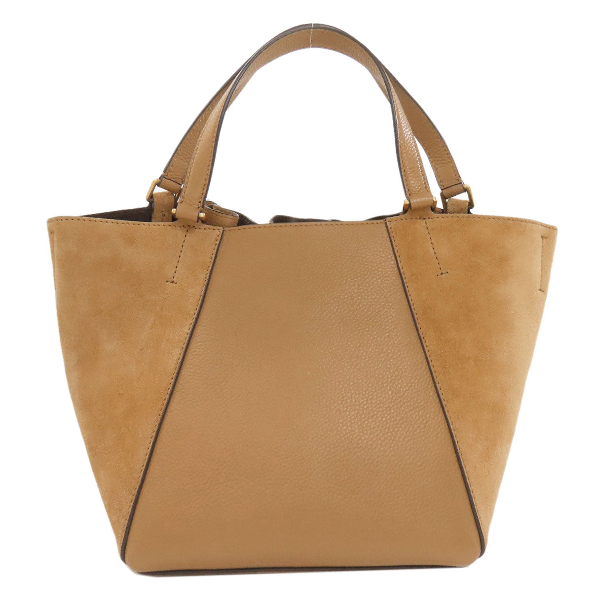 Tory Burch McGraw Drawstring Satchel 2-Way Handbag Leather SuedeLadies [Used]