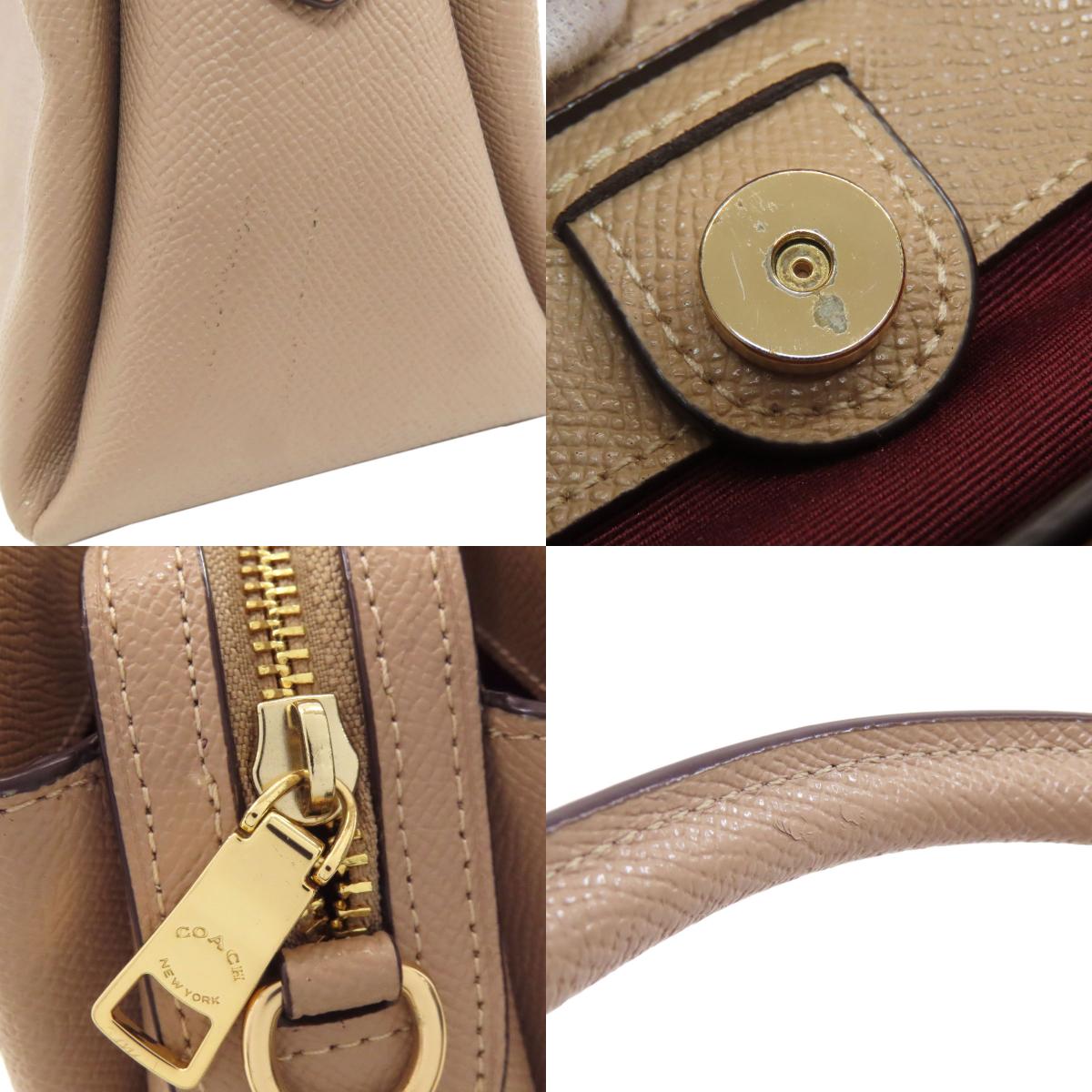 COACH 91146 Mini Lily Carryall 2WAY Handbag Leather Ladies [Used]