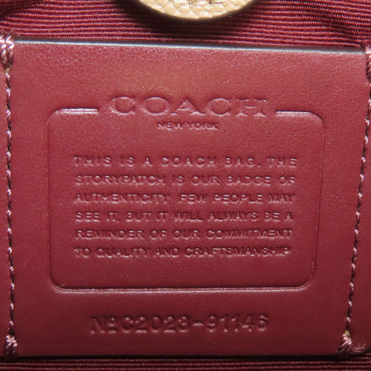 COACH 91146 Mini Lily Carryall 2WAY Handbag Leather Ladies [Used]