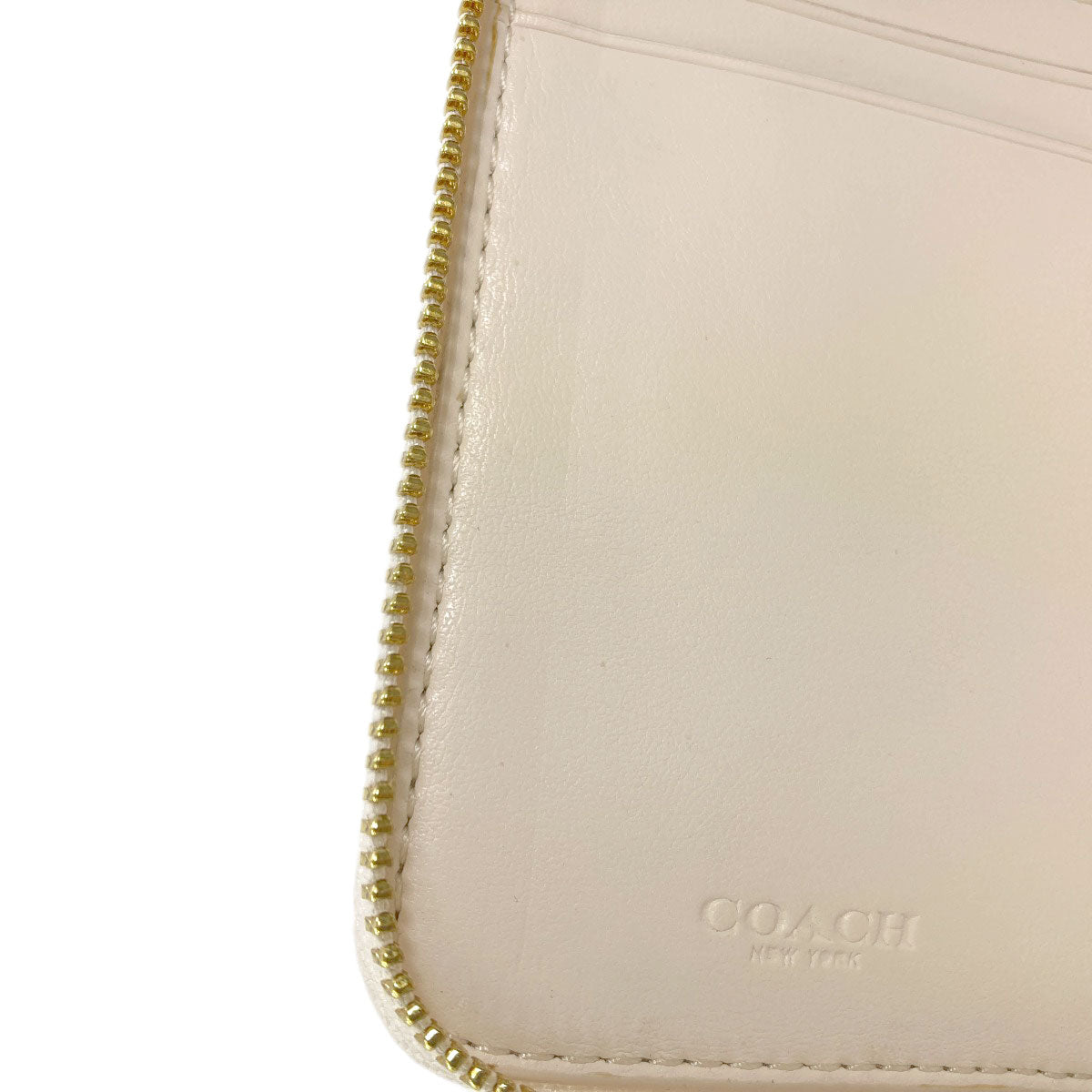 COACH F30308 Signature Bifold Wallet with Coin Pocket PVC Ladies [Used]