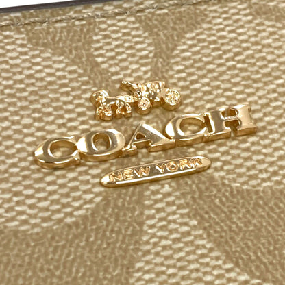 COACH F30308 Signature Bifold Wallet with Coin Pocket PVC Ladies [Used]