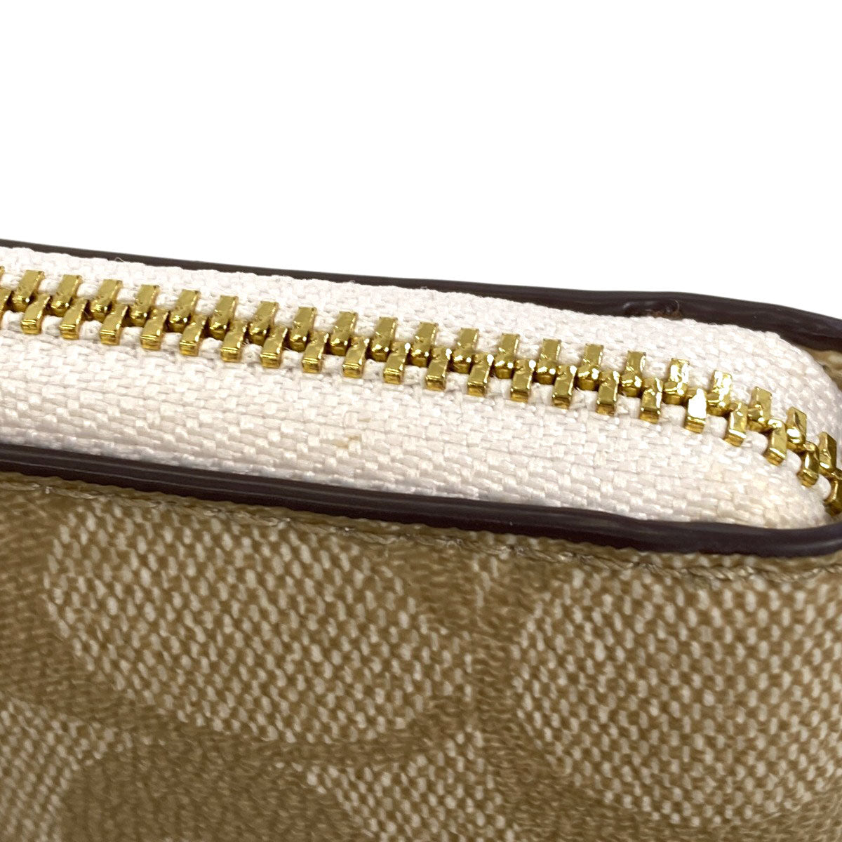 COACH F30308 Signature Bifold Wallet with Coin Pocket PVC Ladies [Used]