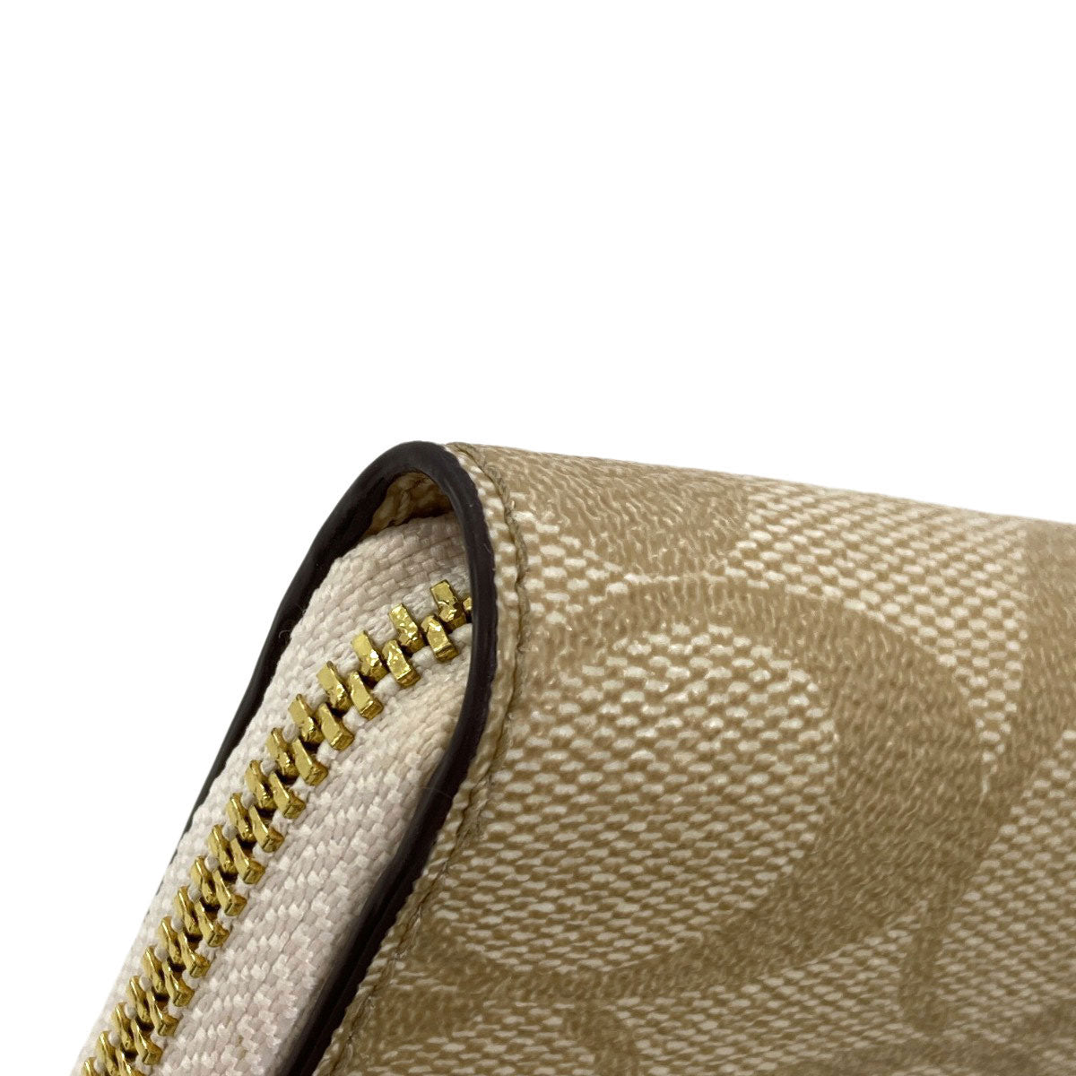 COACH F30308 Signature Bifold Wallet with Coin Pocket PVC Ladies [Used]