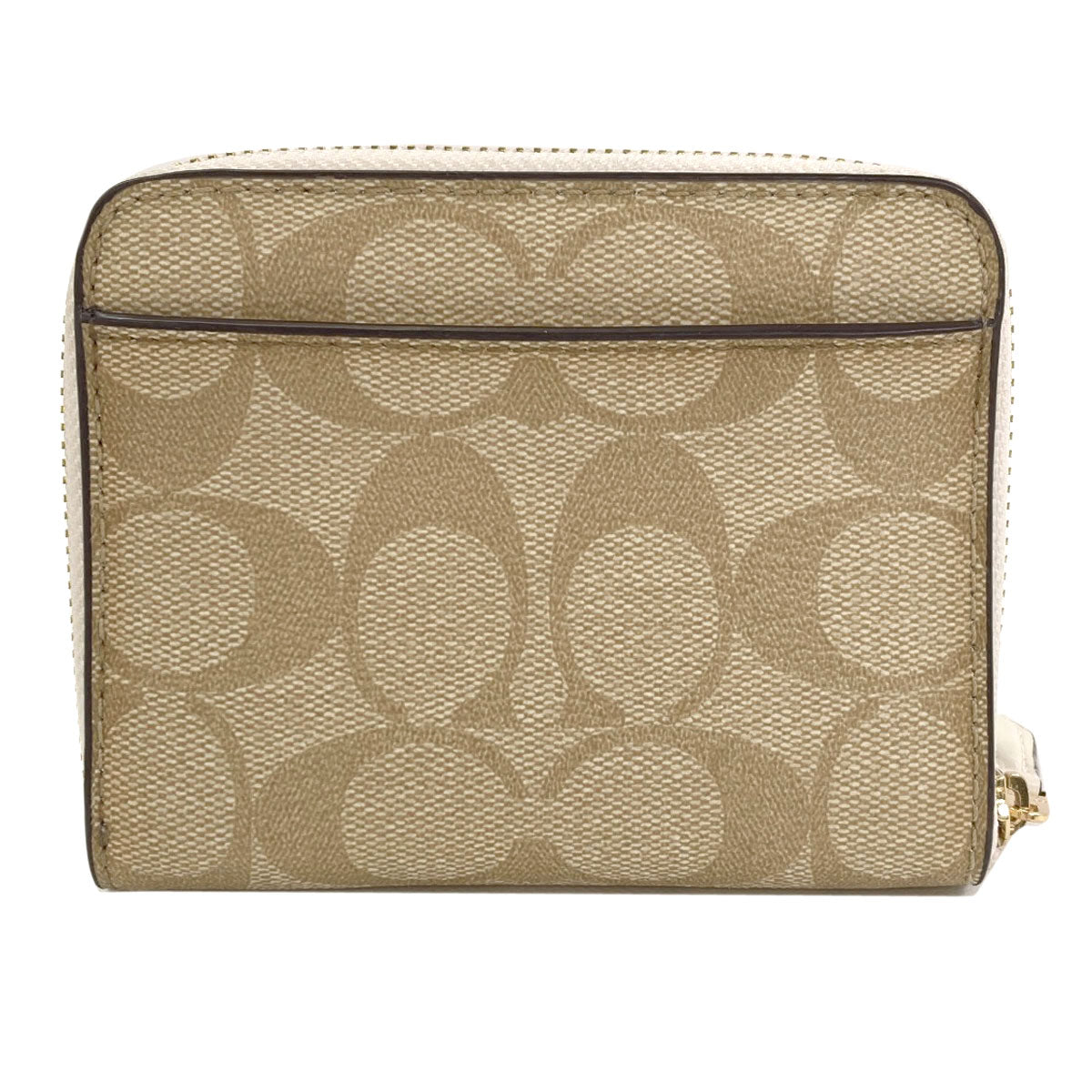 COACH F30308 Signature Bifold Wallet with Coin Pocket PVC Ladies [Used]
