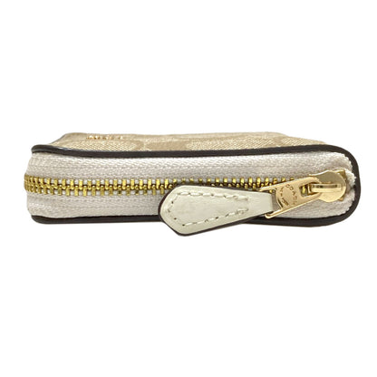 COACH F30308 Signature Bifold Wallet with Coin Pocket PVC Ladies [Used]