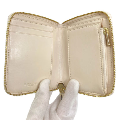 COACH F30308 Signature Bifold Wallet with Coin Pocket PVC Ladies [Used]