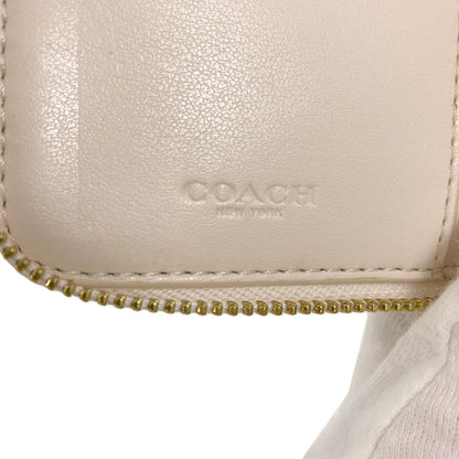 COACH F30308 Signature Bifold Wallet with Coin Pocket PVC Ladies [Used]