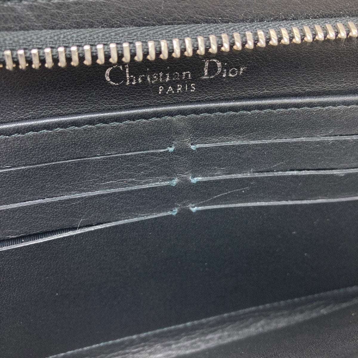CHRISTIAN DIOR Paradise Long wallet (with coin pocket) Leather Ladies [Used]
