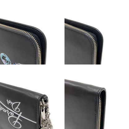 CHRISTIAN DIOR Paradise Long wallet (with coin pocket) Leather Ladies [Used]