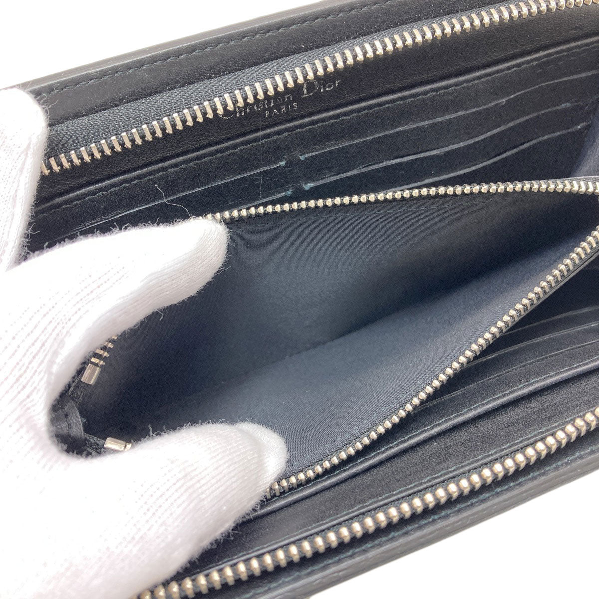 CHRISTIAN DIOR Paradise Long wallet (with coin pocket) Leather Ladies [Used]