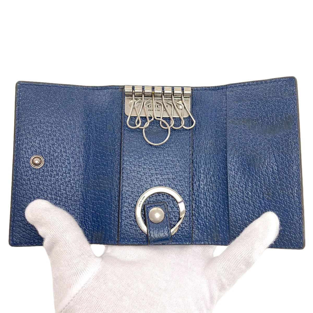 GUCCI 435305 GG Marmont key holder Leather Ladies [Used]