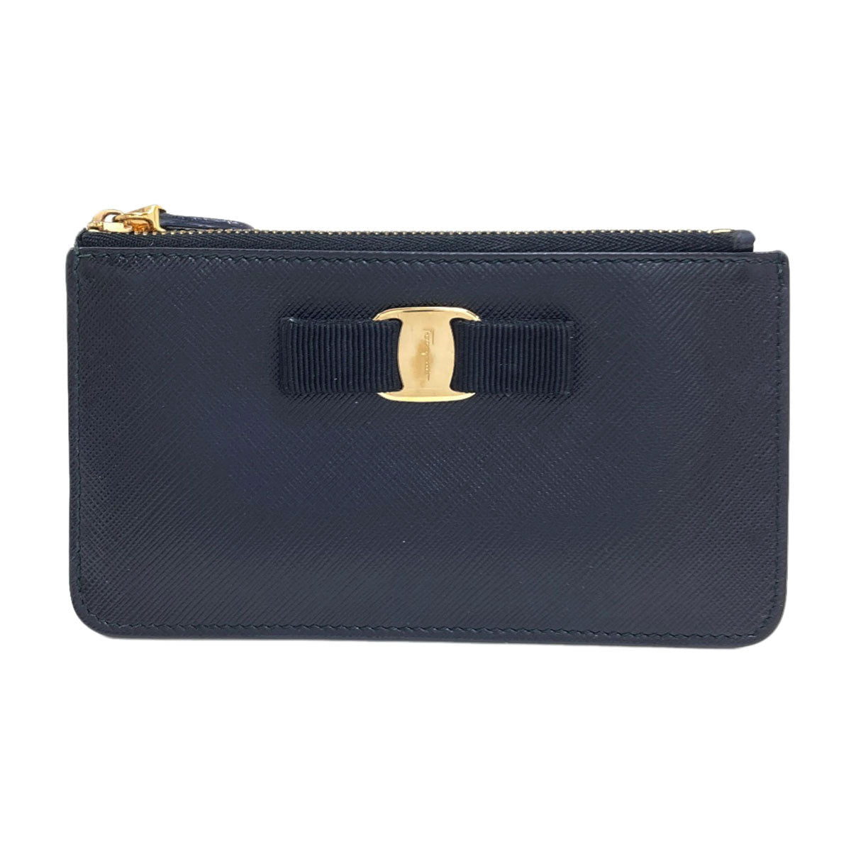 Salvatore Ferragamo Vara ribbon coin purse Leather Ladies [Used]