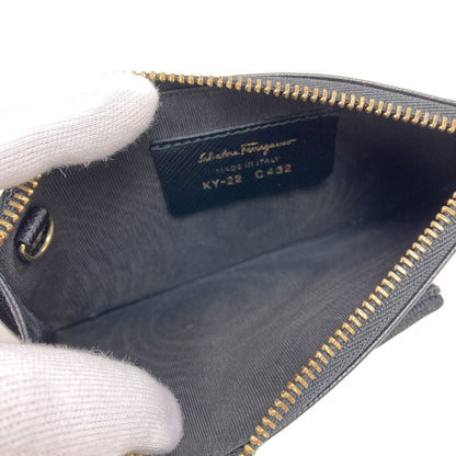 Salvatore Ferragamo Vara ribbon coin purse Leather Ladies [Used]