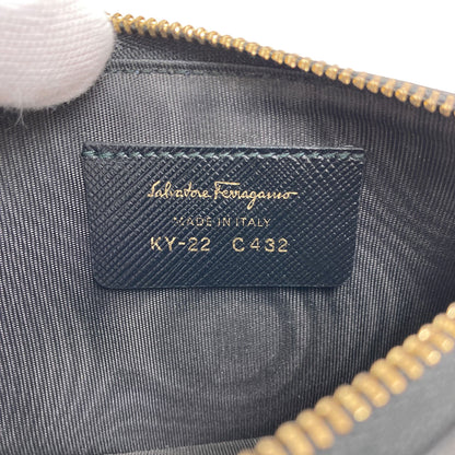 Salvatore Ferragamo Vara ribbon coin purse Leather Ladies [Used]