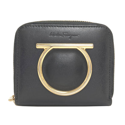 Salvatore Ferragamo GanciniHardware coin purse Leather Ladies [Used]