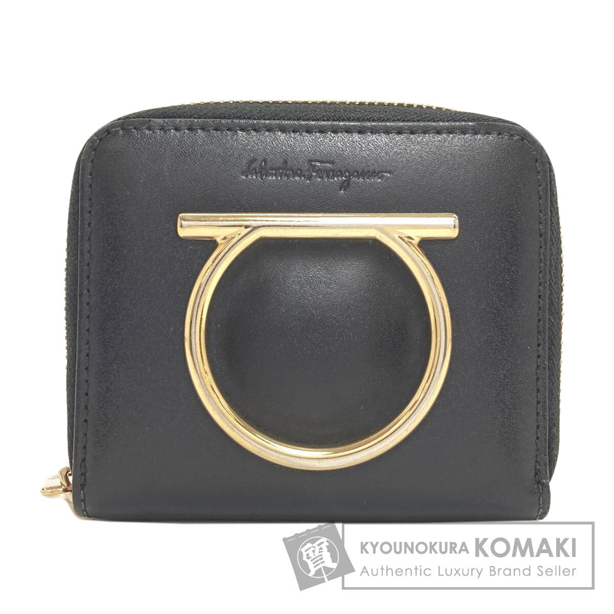 Salvatore Ferragamo GanciniHardware coin purse Leather Ladies [Used]