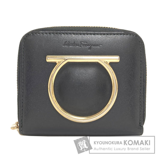 Salvatore Ferragamo GanciniHardware coin purse Leather Ladies [Used]
