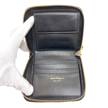 Salvatore Ferragamo GanciniHardware coin purse Leather Ladies [Used]