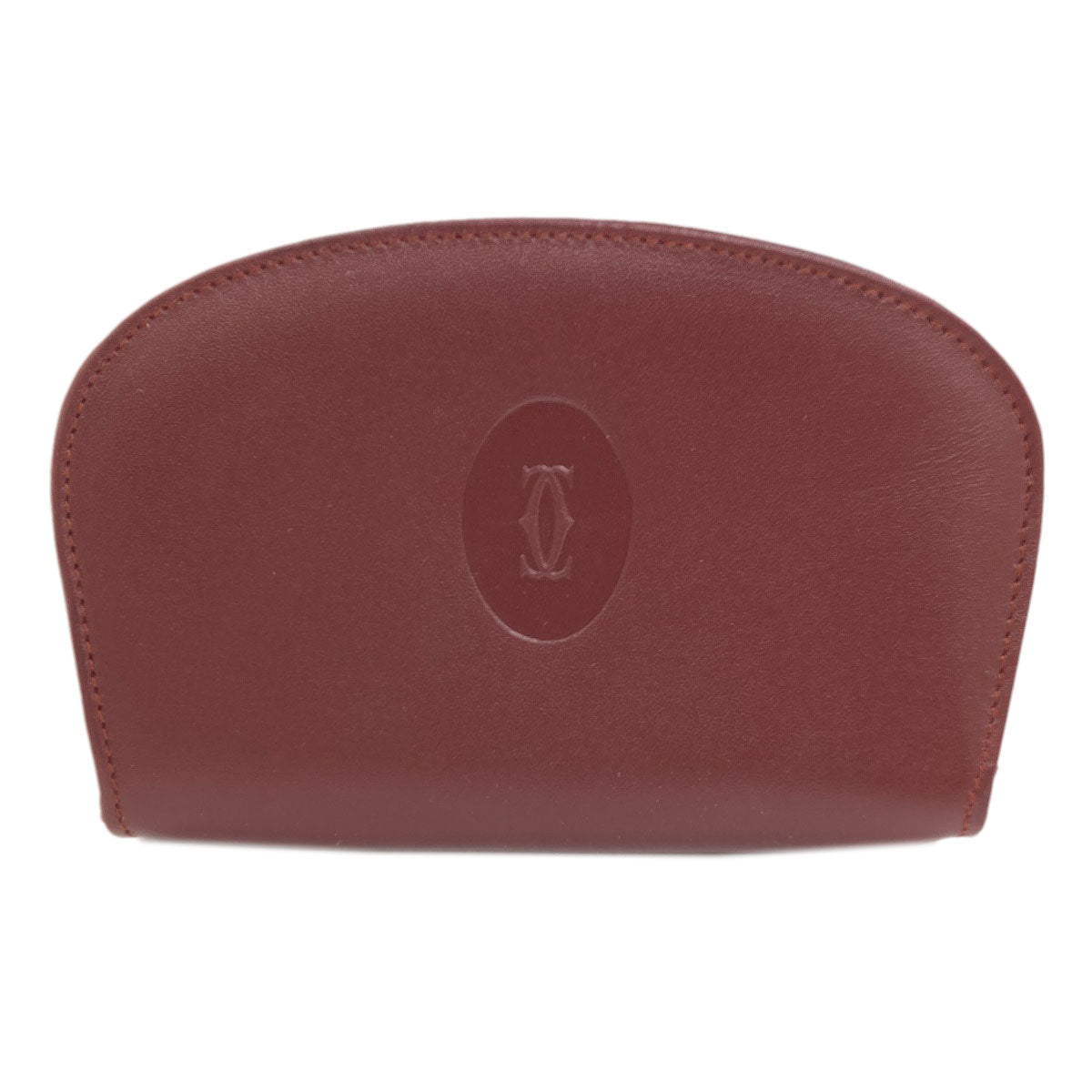 CARTIER Must Line Card Case Leather Ladies [Used]