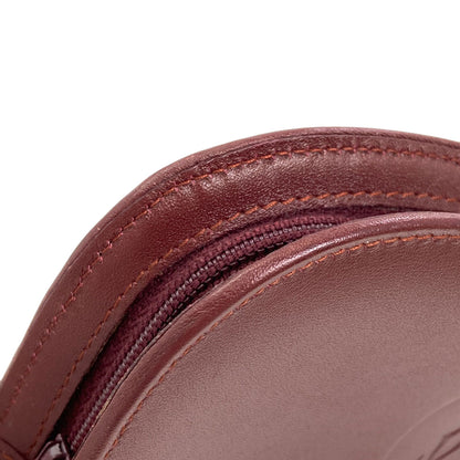 CARTIER Must Line Card Case Leather Ladies [Used]
