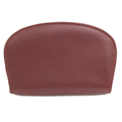 CARTIER Must Line Card Case Leather Ladies [Used]