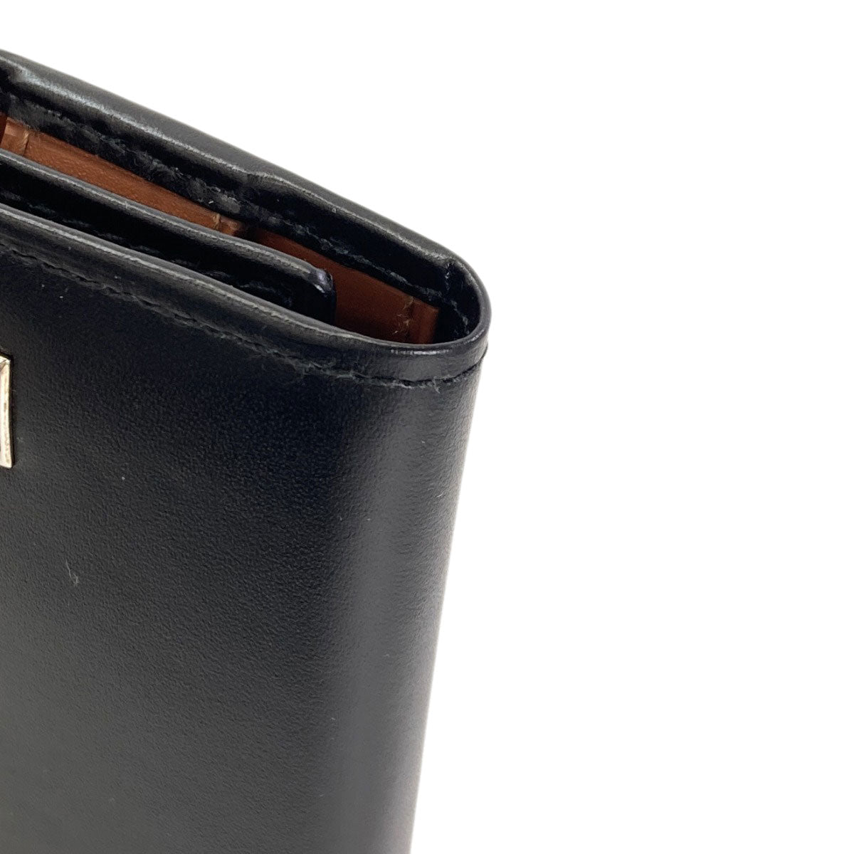 Dunhill logo key holder Leather mens [Used]