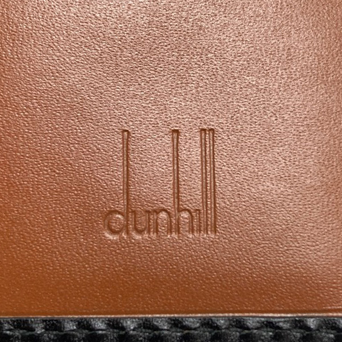 Dunhill logo key holder Leather mens [Used]