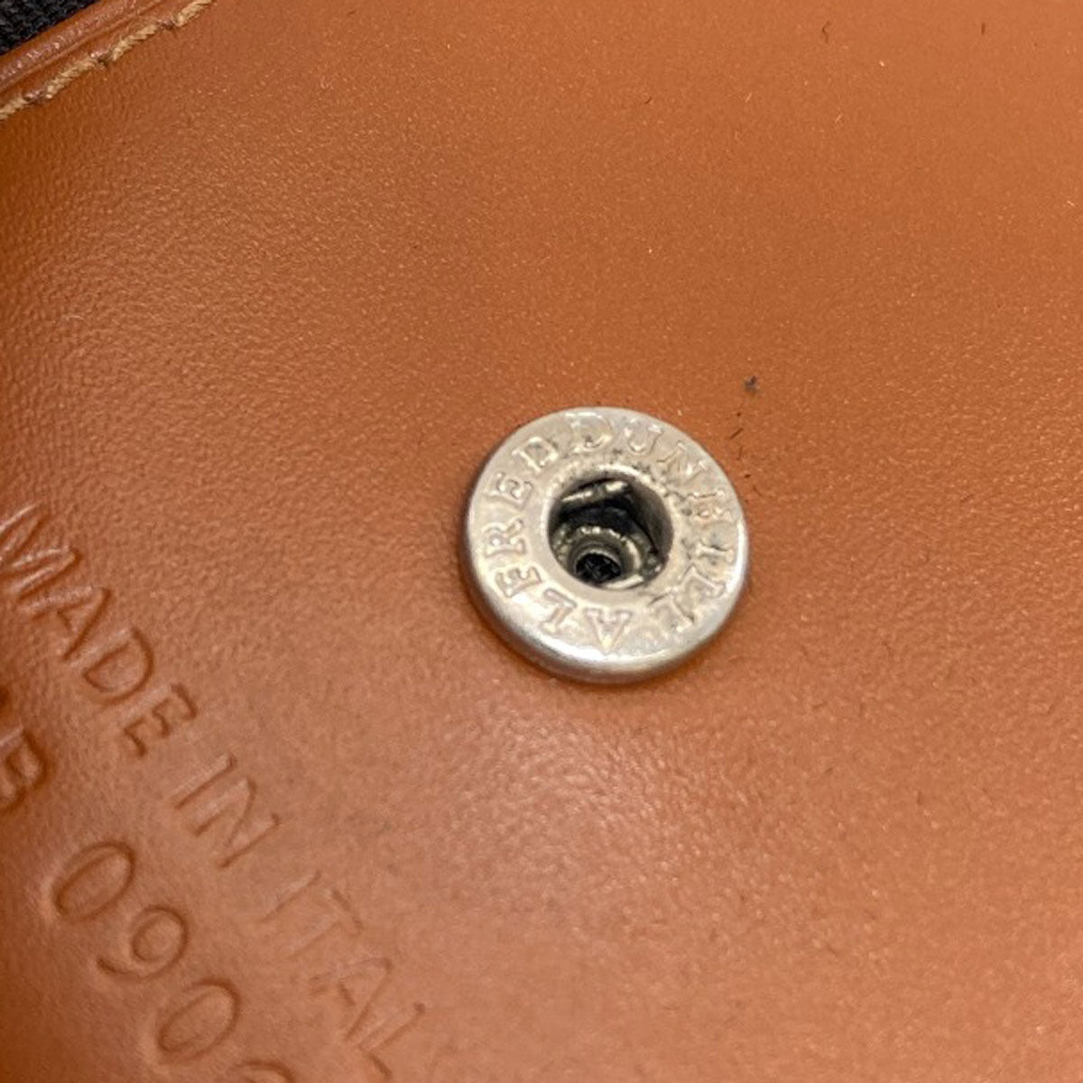 Dunhill logo key holder Leather mens [Used]