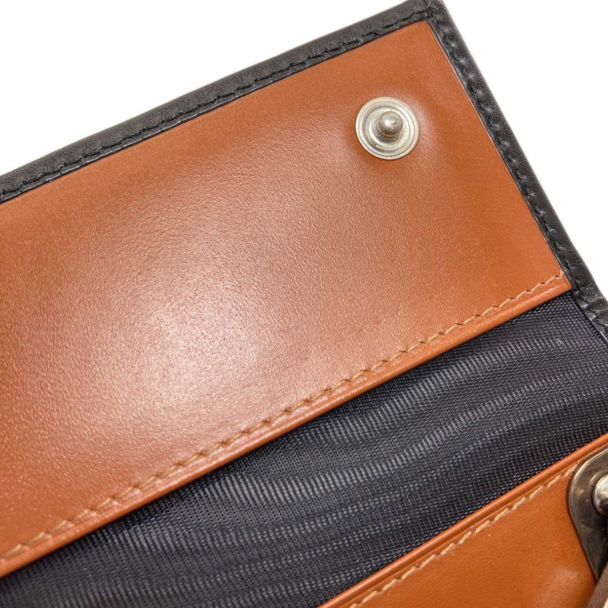 Dunhill logo key holder Leather mens [Used]