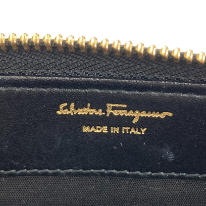 Salvatore Ferragamo GanciniHardware Long wallet (with coin pocket) Leather Ladies [Used]