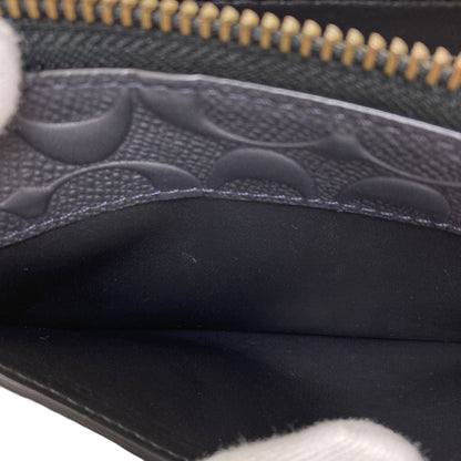 COACH 25608 Signature Long wallet (with coin pocket) Leather Ladies [Used]
