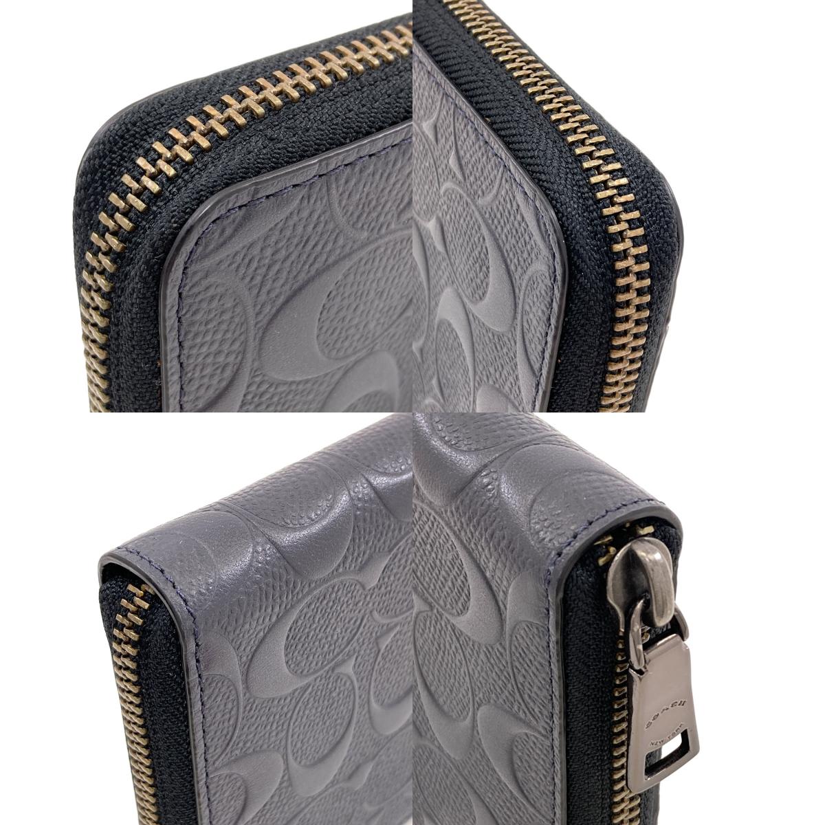 COACH 25608 Signature Long wallet (with coin pocket) Leather Ladies [Used]