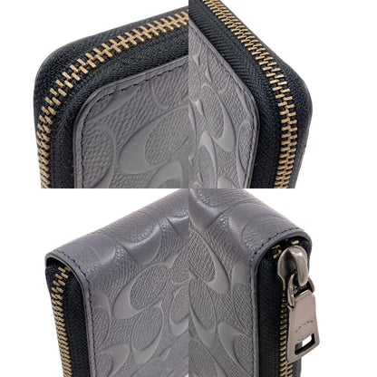 COACH 25608 Signature Long wallet (with coin pocket) Leather Ladies [Used]