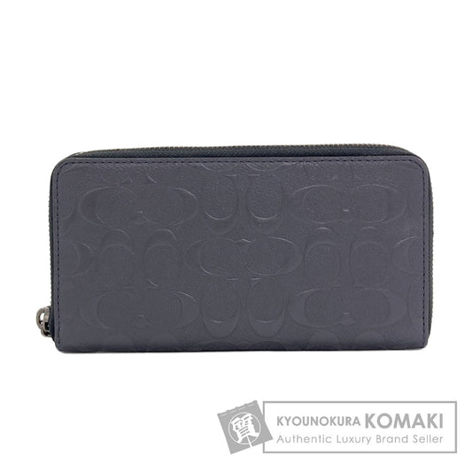 COACH 25608 Signature Long wallet (with coin pocket) Leather Ladies [Used]