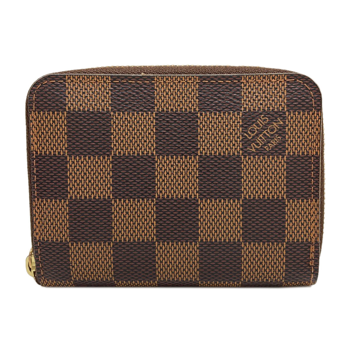 LOUIS VUITTON N63070 Zippy coin purse coin purse Damier canvas Ladies [Used]