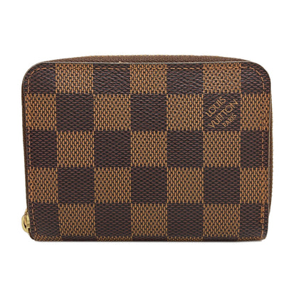 LOUIS VUITTON N63070 Zippy coin purse coin purse Damier canvas Ladies [Used]