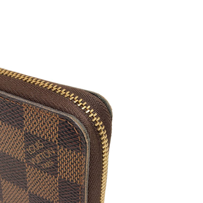 LOUIS VUITTON N63070 Zippy coin purse coin purse Damier canvas Ladies [Used]