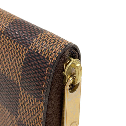 LOUIS VUITTON N63070 Zippy coin purse coin purse Damier canvas Ladies [Used]