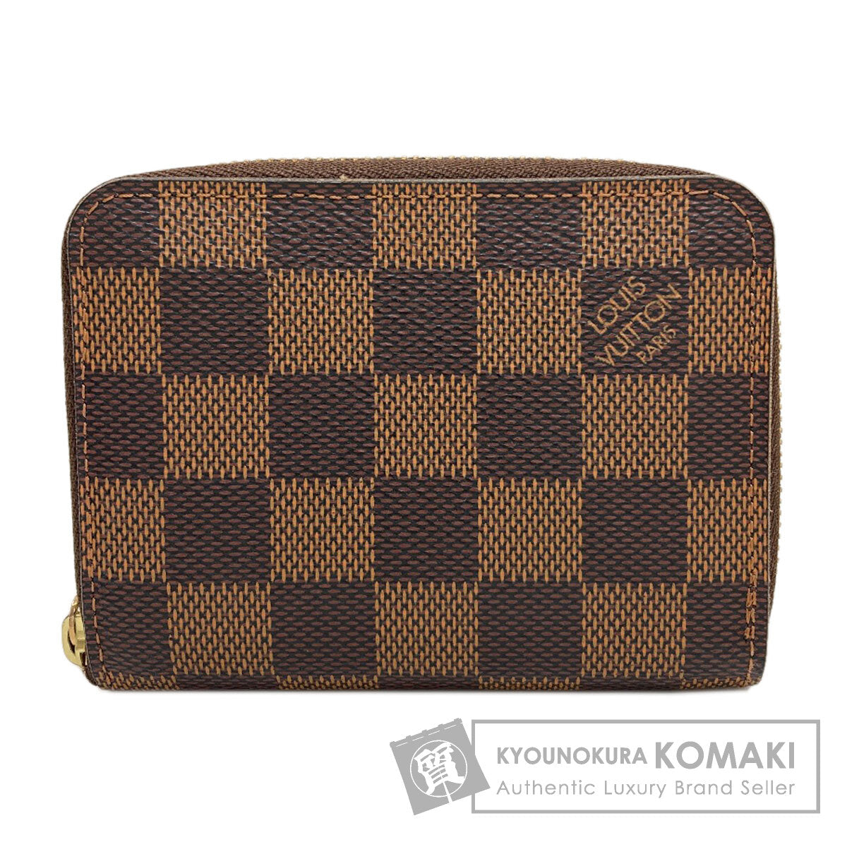 LOUIS VUITTON N63070 Zippy coin purse coin purse Damier canvas Ladies [Used]