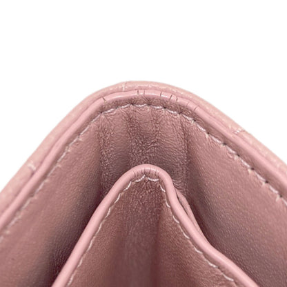 YVES SAINT LAURENT V-stitch compact wallet Bifold Wallet with Coin Pocket Calf Ladies [Used]