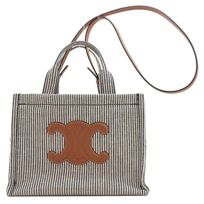 CELINE Small Cover Thais 2WAY Handbag Canvas Ladies [Used]