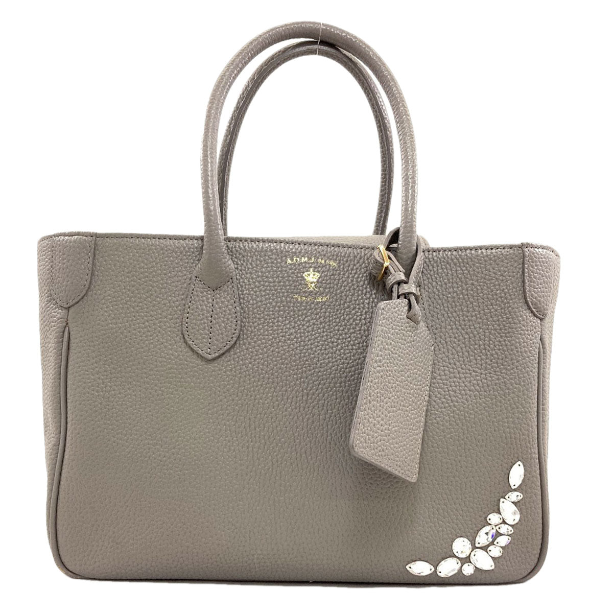 ADMJ logo Handbag Leather Ladies [Used]